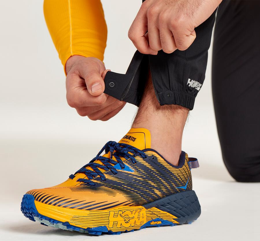 Hoka One One Mens Pants - Wind - Black - MUZI28930